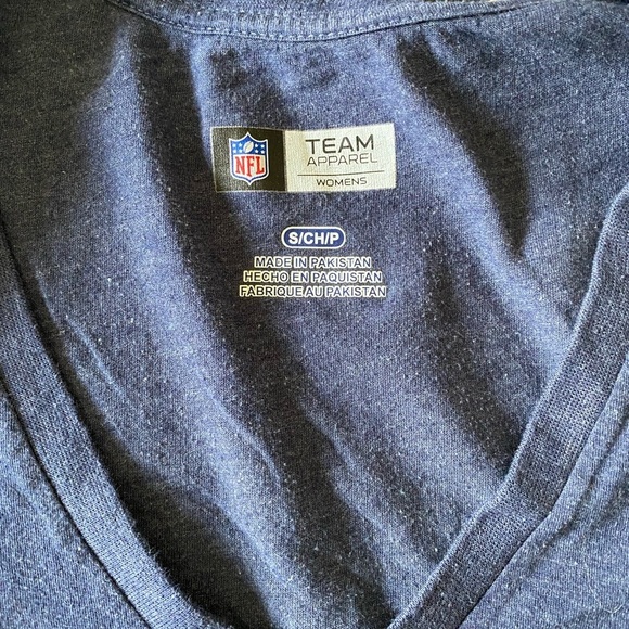 Denver Broncos Blue V-Neck T-Shirt - Picture 5 of 5